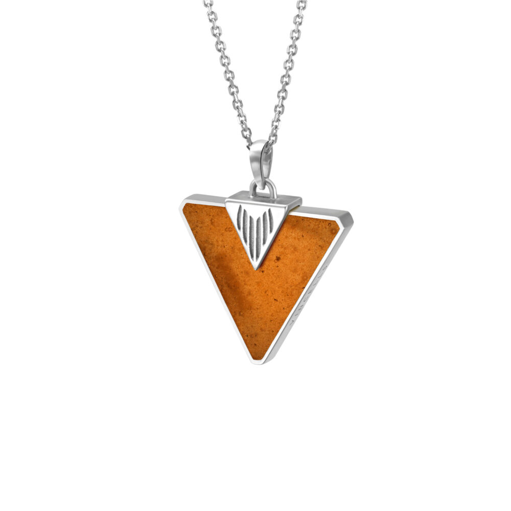 VINCELLS HILARES pendant in white gold with white wine stone