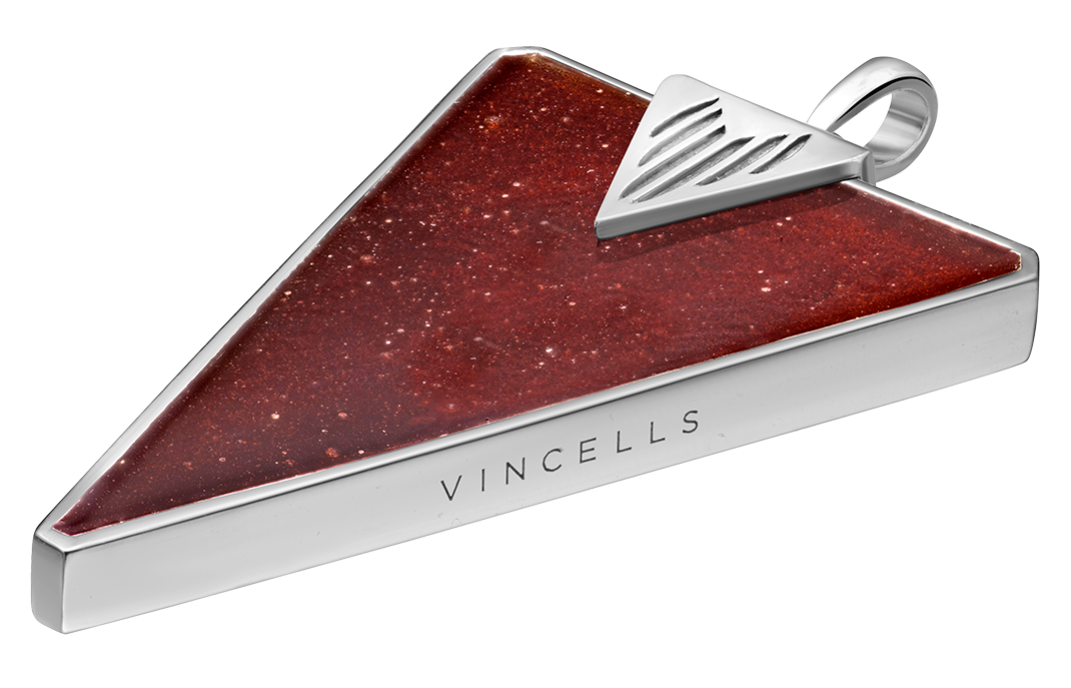 Jewelry made <br>of red wine