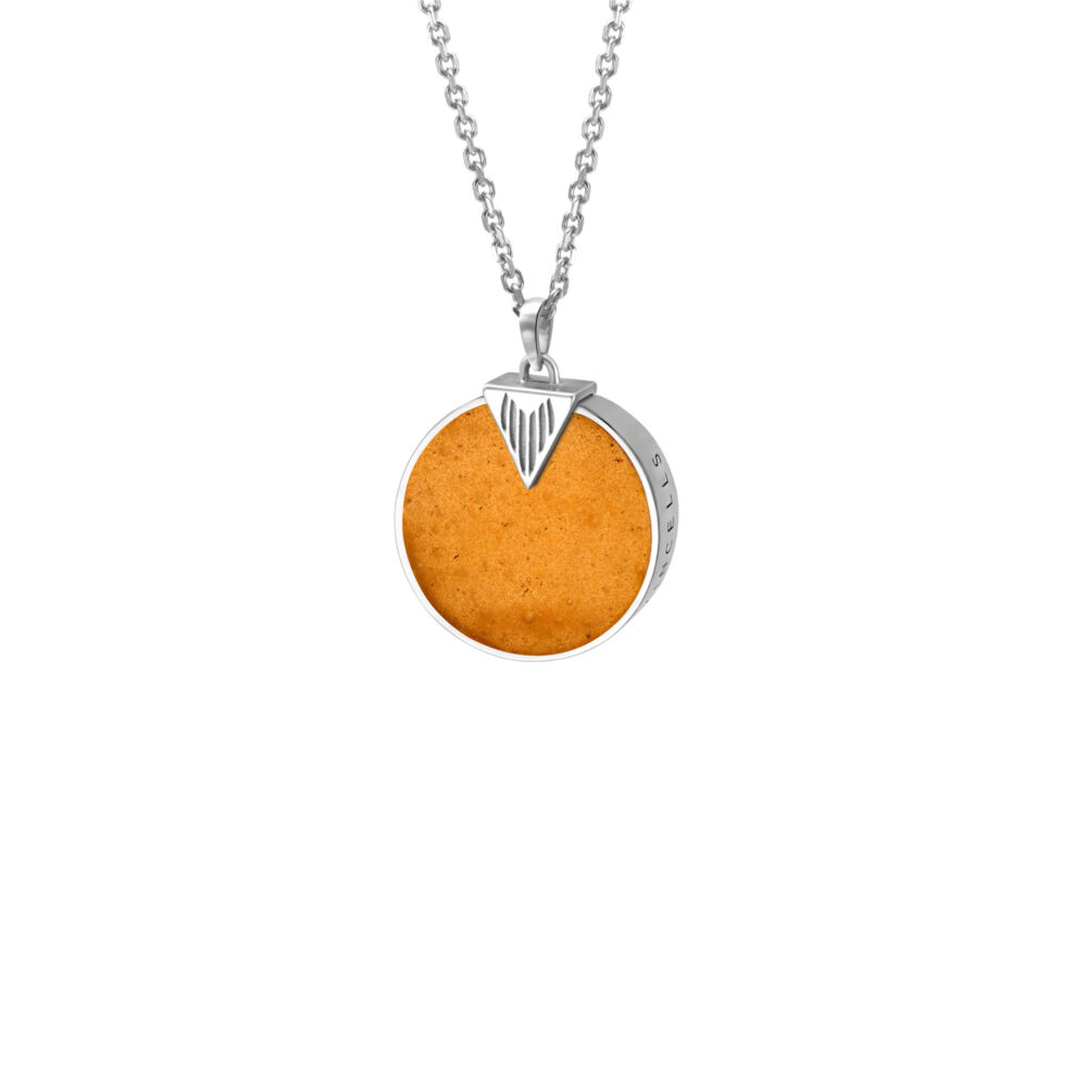 VINCELLS SIMULTAS pendant in white gold with white wine stone